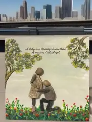 A baby is the blessing -Pebble art,paint,craft,original from Miranda P. 12/12/1