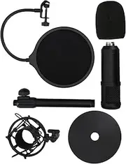 Condenser Microphone Set,AM800 USB Cardioid Wired Mic Set,Aluminum Alloy Mic for Gaming Karaoke