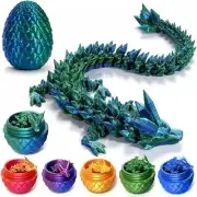 3D Printed Dragon Egg,Crystal Dragon Fidget Toys,Full Articulated Crystal Dragon
