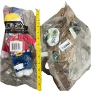 GoDog Flatz Plush Squirrel & Mr Bill Dog Toys