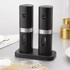 New Electric Salt And Pepper Grinder Set, Rechargeable Salt And Pepper Mill