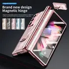 Case For Galaxy Z Fold 5 4 3 Magnetic Stand Protective With Screen Protector Pen