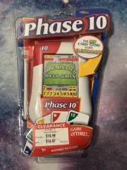 Phase 10 Electronic Handheld Travel Card Game 2008 by Techno Source New Sealed!
