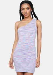 [Motel] Mix Space Dye Purple Mandya Mini Dress