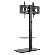 Floor TV Stand Bracket + Floating PS4 xBox Sky Box Mount for 32 - 65" LCD LED TV