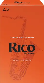 Rico Tenor Sax Reeds, Strength 2.5, 25-pack