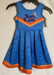 Tune Squad Cheerleader/Costume Space Jam Girls Sz XS 4/5 NWT