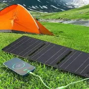 Efficient Portable Solar Panel Charger for Fast Phone and Battery Charging