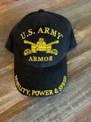 New- Men’s US Army (Official Licensee) Armor Adjustable Baseball Cap Hat