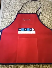 New! Lowe's Kids' Workshop Apron with Pocket Red