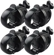 LOORGVEL 4Pcs Flashlight Holder for Bike Durable Cycling Lamp Stand Clip Bike Torch Accessory Sturdy Design for Easy Installation Suitable for Various Bike Models