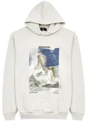 Represent Higher Truth Printed Hooded Cotton Sweatshirt - Cream - L L