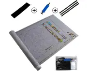 Puzzle Mat Puzzle Pad Portable Felt Puzzle Roll Mat Puzzle Storage Holds up to 1500 pieces of jigsaw puzzles