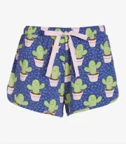 NEW PETER ALEXANDER WOMENS CUTE CACTUS SHORTS SMALL S RRP$49.95