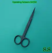 Operating Scissors Curved 5" Sharp-Sharp Black Coated Surgical Instruments