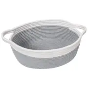 Small Woven Basket, Storage Basket with Handles, Empty Baskets for Gifts, Wov...