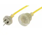 Cabac EXT LEAD HD 240V 10A CLEAR PLUG YL 25M ELH25