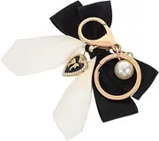 [SHERCHPRY] Bow Keychain Pink Bowknot Key Chain Heart Charm Key Ring Pendant Ornament for Car Keys Purse Handbag Backpack