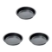3PK Wiltshire Easybake Non-Stick Round Cake Baking Pan Oven Safe Tin 20x5cm