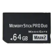 For PSP 2000 3000 Cybershot Camera 64GB 8/16GB Memory Stick Pro Duo Adapter Card