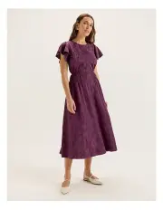 [REVIEW] Lotus Midi Dress in Plum