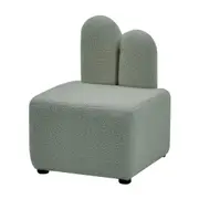 Lenore Boucle Plush Bunny Cushioned Kids Chair Mint Green