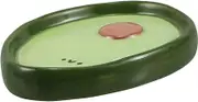 Beatifufu Adorable Avocado Shaped Ceramic Plate Cute Dessert Plate for Snacks Condiments Appetizers Decorative Kitchen Tray for Dining Tea Bag Storage Hand Painted Dish