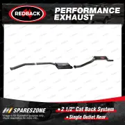 Redback 2 1/2" Cat Back System Single Outlet Rear for Ford Falcon AU 4.0L 98-02