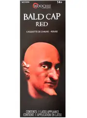 Latex Red Bald Cap Special FX Prosthetic