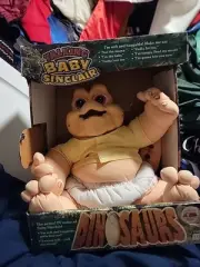 RARE NEW Vintage 1991 Disney-Hasbro Talking Baby Sinclair Plush Dinosaur Doll