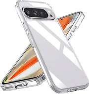 [Khxriypha] Clear Case for Google Pixel 9 Pro XL(Not 9 Pro) Transparent Case,Shockproof Soft TPU Bumper and Hard PC Back Case,Non-Yellowing,Anti-Scratch,Drop Protection,Slim Fit Cover