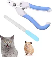 2Pcs Pet Nail Clipper,Pet Nail Clipper & Trimmers Dog Nail Trimmers with Safety Guard,Suitable for Small Animals Tiny Dog,Cat,Rabbit,Bird,Puppy,Kitten