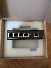 LSJTECH EDS-205A Industrial Ethernet Switch unmanaged 5-port PnP IP40 DIN Mount