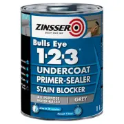 zinsser bulls eye primer undercoat sealer and stain blocker grey 1l
