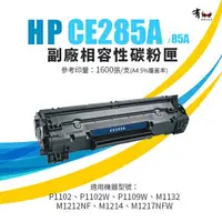 在飛比找樂天市場購物網優惠-【有購豐】HP 惠普 CE285A／85A 副廠黑色相容碳粉