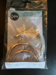 Sizzix Coin Purse Frame 662221 Gold Color 3 Pieces - New