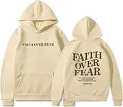 [LUXBUT] Christian Sweatshirt Christian Faith Sweatshirt Jesus Loves You Hoodie Faith Over Fear hoodie Casual Sweatshirt