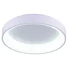 Pemberly Row Drum Shade Metal LED Flush Mount Light in White