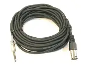 25' 25 foot XLR Male to 1/4" 1/4 inch 6.3mm Male Microphone Cable fast shipping