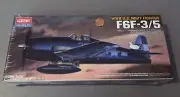 c1992 Academy 1:72, F6F 3-5 USN WW2 Fighter Model Plane Kit #12481 - NEW!