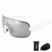 Unbrand Poc fully coated glasses for riding bicycle goggles mountaineering goggles Pa7 white frame silver-strip