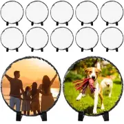 Noveread 10 Pack Sublimation Slate Blanks 5.9" Round Custom Stone Slate with ...