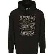 Blackhawk Uh60 Military Helicopter Army Childrens Kids Hoodie