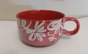 Starbucks 2023 Christmas Holiday Ceramic Red Ribbon 16oz Soup Cup Mug
