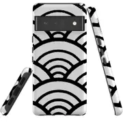 For Google Pixel 6 Pro Case Tough Protective Cover Japanese Folk Waves