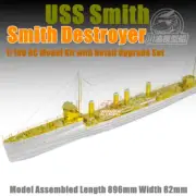 1/100 Scale USS Smith DD-17 Destroyer Assembly Model Kit w/RC Detail-up Set