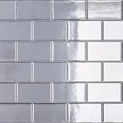 CRE8TIVE Silver Grey Peel and Stick Wall Tiles 30.5cm x 30.5cm 16 PCS