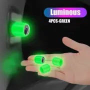 Glow In Dark Car Accessories Valve Caps Tyre Valve Stem Air Dust Rim Cover Green (for: Renault)