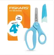Fiskars Kids Scissors, 5", Blunt, School Supplies for Kids 4+, Turquoise