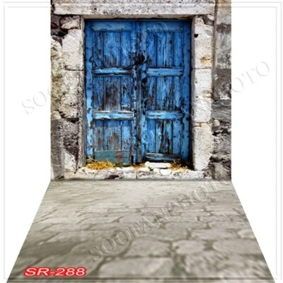 10'x20' CP Wooden Door Wall Scenic Microfiber Fabric background backdrop SR288